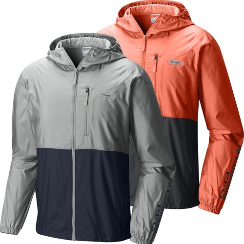 New Mens Columbia "PFG Morning View" WaterResistant Windbreaker Rain