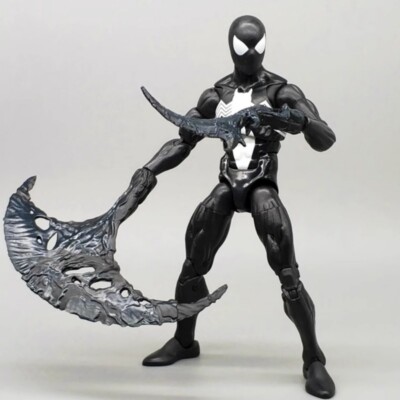New Symbiote Spider-Man Retro Venom 6in Action Figure w/ Weapon