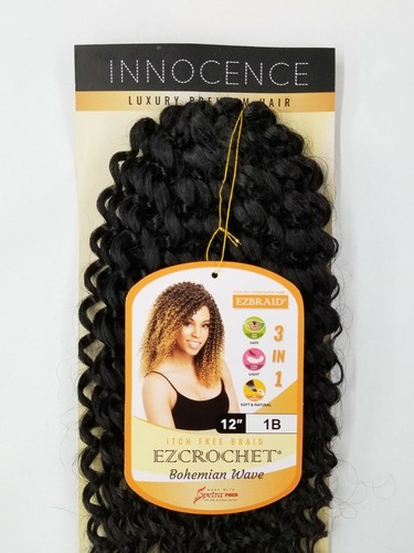 I&I Hair Innocence EZCROCHET Bohemian Wave Braiding Hair Spectra 12" - Picture 35 of 79
