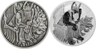2-COIN DUAL SET 2021 Tuvalu Gods Of Olympus Hades 1 oz Silver Antiqued & BU SALE