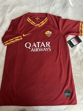 NWT Nike Dri-Fit AS Roma 1927 Qatar Airways Hyundai Home Jersey Youth Large