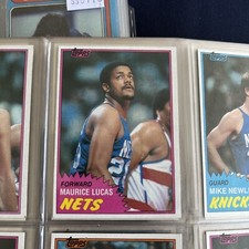 1981-82 Topps Basketball Maurice Lucas New Jersey Nets #E79