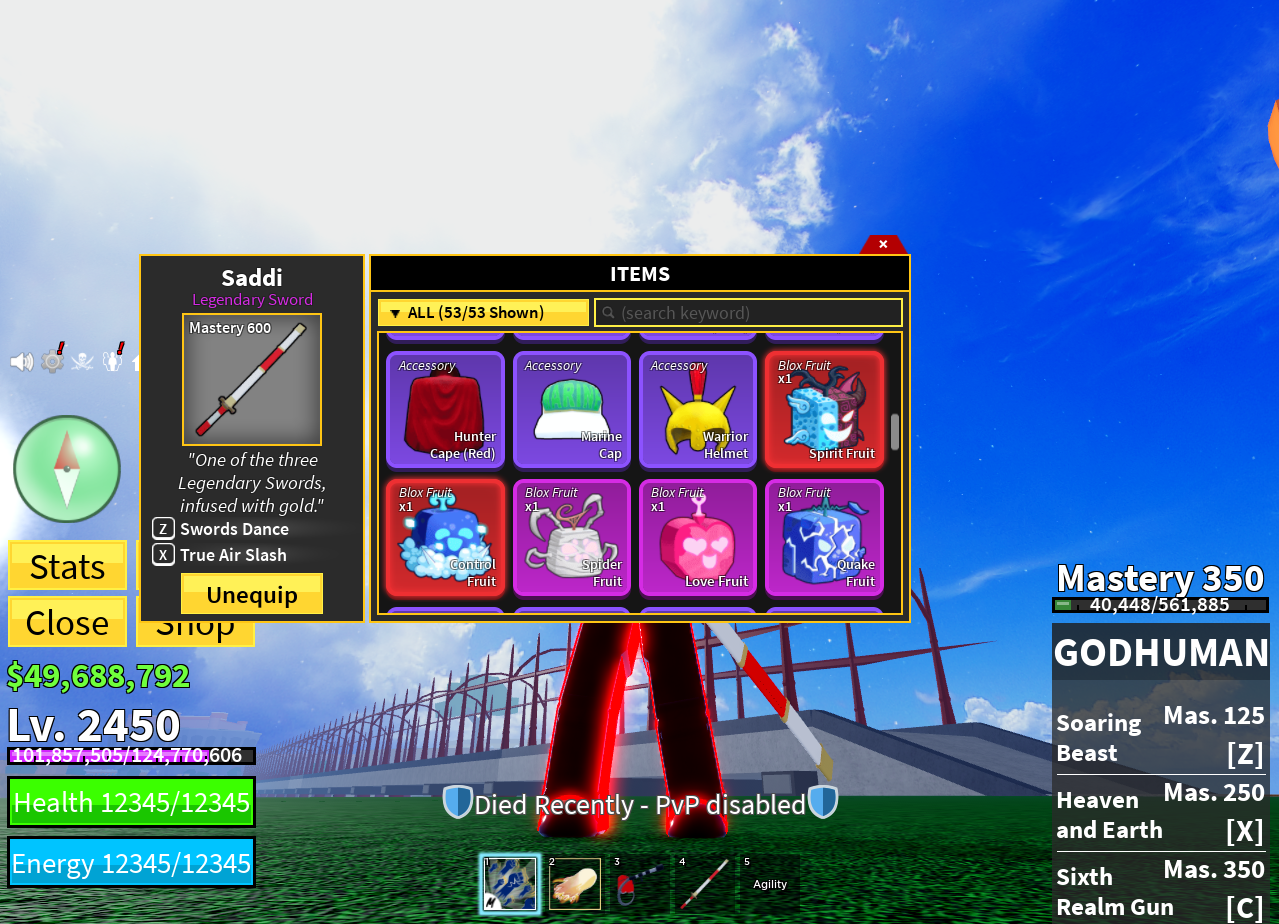 🔥BLOX FRUITS🔥LV. 2450 MINK V3 GODHUMAN 🍩DOUGH V2🍩 49M BELI FAST