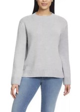 Ella Moss Women's Cozy Knit Crew Neck Sweater SIZE XL COLOR GRAY