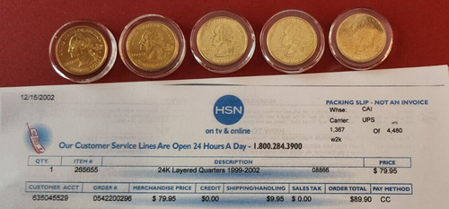 2001-S US MINT SILVER PROOF COIN SET, 5 GEM STATE QUARTERS IN ORIG US - Foto 4