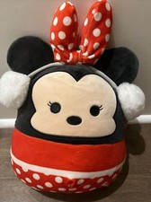 Squishmallow 8  20Cm Disney Minnie Mouse Winter Love Kelly Soft Toy