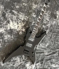 Black Special Shape Electric Guitar Warrior Extreme Custom Shop Solid Body FR