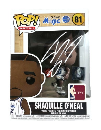 SHAQUILLE O'NEAL signed Funko POP Orlando Magic NBA Basketball
