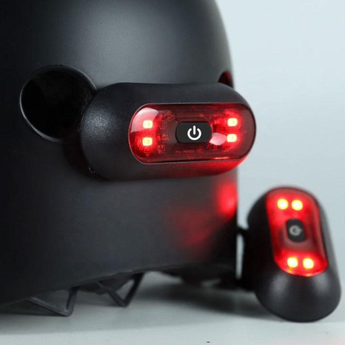 Tira nocturna de luz de señal de seguridad para casco de bicicleta de motocicleta cargador LED USB B2025 - Imagen 5 de 9