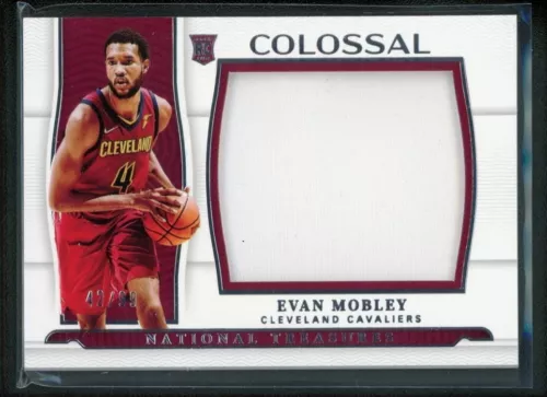2021-22 EVAN MOBLEY 42/99 JERSEY PANINI NATIONAL TREASURES COLOSSAL ROOKIE RC