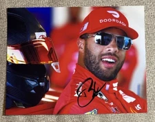 Darrell Bubba Wallace Signed 8x10 Photo DoorDash Standing In Garage NASCAR COA