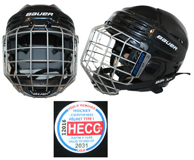 BAUER  Ice Hockey Helmet IMS5.0 Small 6 1/2'' - 7 1/8'' W/ Cage HECC 12/2031