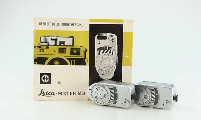 2x Leica Meter MR Belichtungsmesser Exposure Meter chrom Leitz 93230