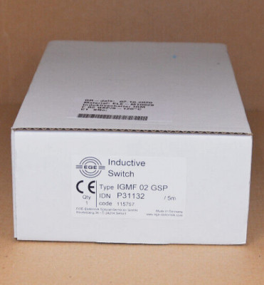 EGE-Elektronik IGMF 02 GSP 5m P31132 Induktiver Sensor NEU OVP