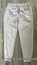 H&M Grey Cuffed Leg Jogging Bottoms Trousers Size L .B24