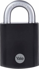 Yale Padlock Hardened Steel Max Security Black Finish Y90SB/45/129/1 48mm