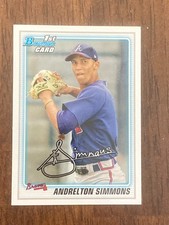 ANDRELTON SIMMONS - 2010 BOWMAN - ATLANTA BRAVES - ROOKIE CARD #BDPP23. rookie card picture