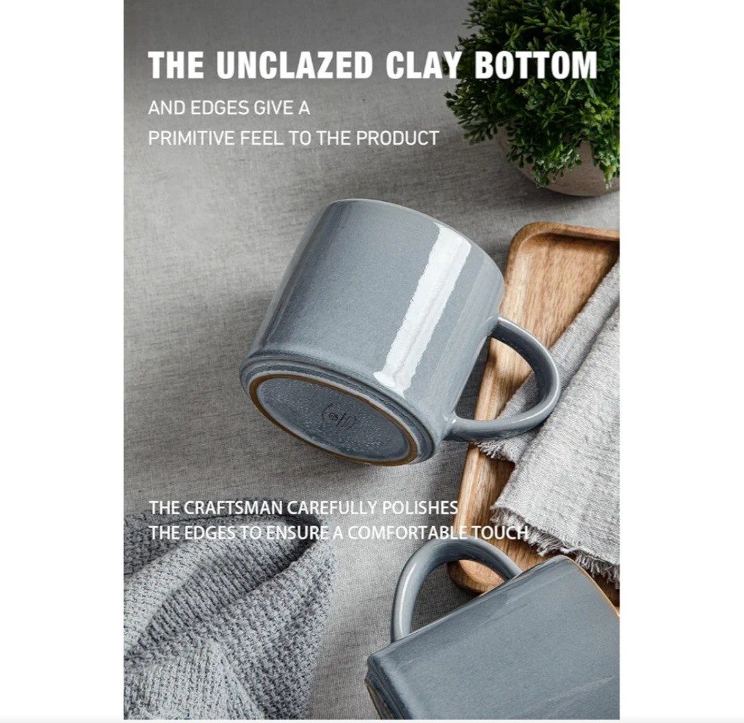 5 stars(380)famiware Nature Coffee Mugs Set of 4, 14 oz Coffee Mug Set, Coffee