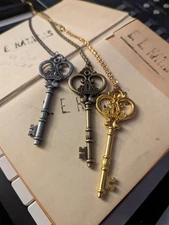 Royal Key Necklace Queen Key to My Heart Fantasy