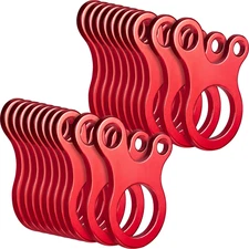 20 Pieces Aluminum Alloy Guyline Cord Adjuster Tent Tensioners Rope Adjusters fo