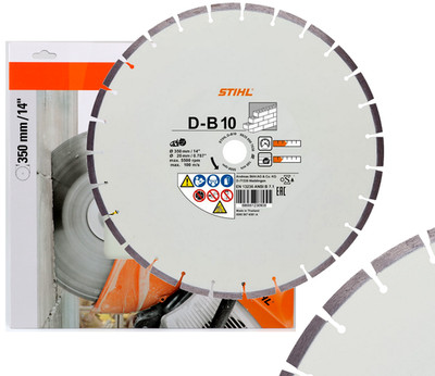 Diamant-Trennscheibe Beton Mauerstein D-B 10 350mm für TS 420 Stihl 08350907052