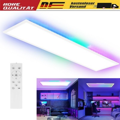 LED Panel 120x30 Dimmbar 36W Deckenpanel Deckenleuchte RGB Farbwechsel