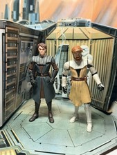 Star Wars 3,75" Action Figuren Konvolut X2 Clone Wars Anakin / Obi-Wa Actionfigur