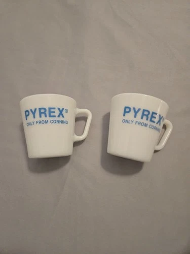 PYREX Only from Corning Milk Glass Mug At Home in Your Lab Vintage