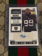 Nesta Jade Silvera 2023 Panini Contenders Rookie Ticket Auto #305 Raiders RC