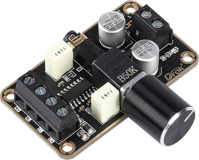 Compact 5W+5W Class D Audio Amplifier Board with Advanced Protection Features