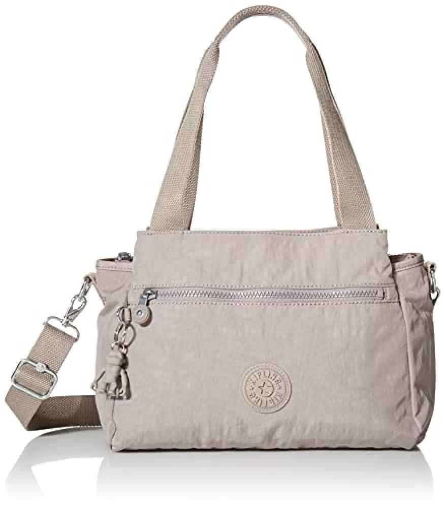 (TG. M) Kipling Elysia, Borsa Donna, Grigio, Medium - NUOVO