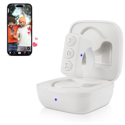 Bluetooth-Scrollring-Fernbedienung zum Umblättern für TikTok, Kindle App  Weiß
