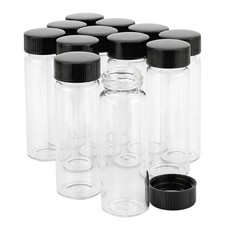 Kesell 30ml Glass Vials with Screw Caps, 12-Pack