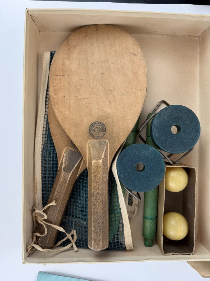 Vintage Parker Brothers Ping Pong, Table Tennis -Original Box 1928 With Booklet - Image 4 of 4