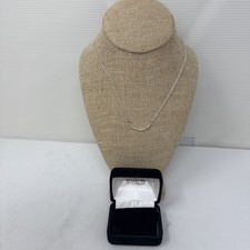Silver Necklace With Diamonds