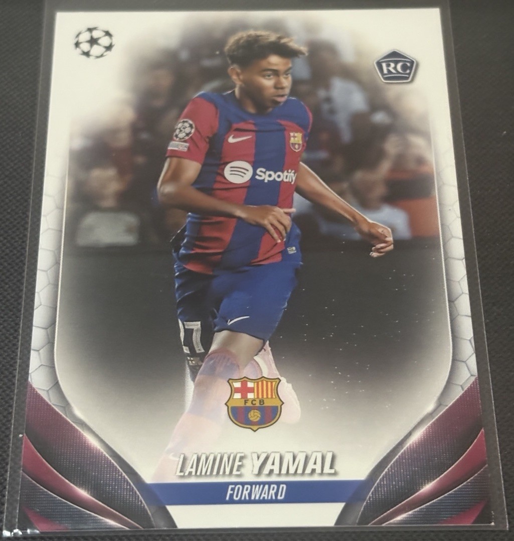 2023-24 Topps UEFA Club Competitions #64 Lamine Yamal RC Rookie FC Barcelona