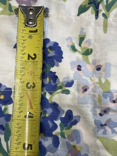 VTG LAURA ASHLEY Abbeville Pink Blue Stocks 1 Valance Cotton Blend 84X 17.5 USA. - Picture 9 of 12