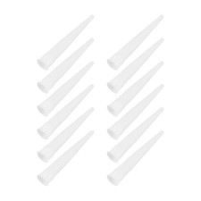 50Pcs White Plastic Glue Nozzles Reusable Caulk Caps for Silicone