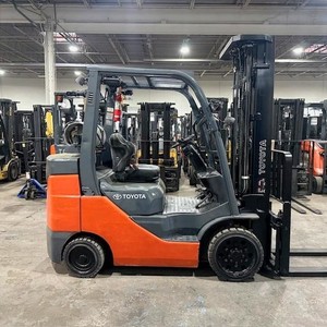 2020 Toyota 8FGCU30 6000lb Used LP Gas Forklift Triple Mast Sideshift 6215 Hours