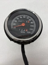 Speedometer Speedo Gauge 120mph GEAR DRIVEN WHEEL CABLE FXR, DYNA, SPORTSTER  38