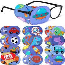Newcotte 12 Pcs Kids Eye Patch Glasses Toddler Dinosaur