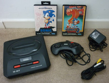 Sega Mega Drive 2 Console with Sonic 1 & 2