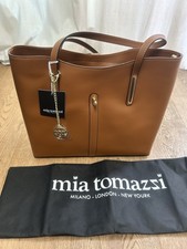 mia tomazzi NEU Shopper Handtasche Original Leder Cuoio 100% made in Italy Top!