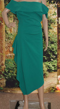 Betsy & Adam Green Off the Shoulder Dress size 22W