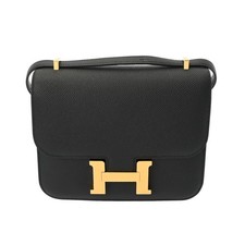 HERMES Constance 3 18 Miroir Veau Epsom black Women Shoulder Bag KStamp aro...