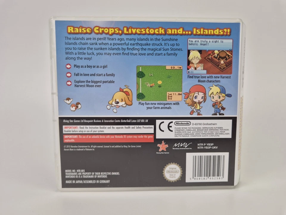 **EXTREMADAMENTE RARO** Harvest Moon DS: Sunshine Islands Nintendo DS Foto 2 de 4