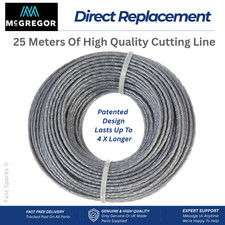 McGregor MCT2X1825  Quality UK Made Spool Line Strimmer Trimmer 25m FAST POST 0.35 per metre