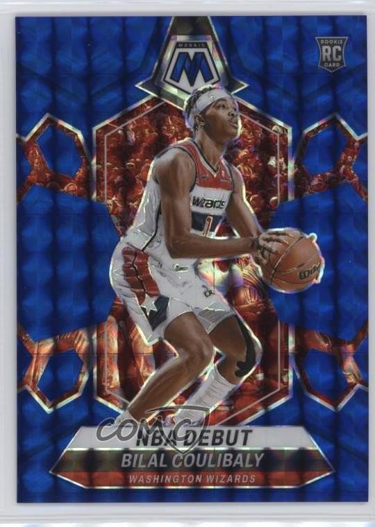 2023 Panini Mosaic NBA Debut Blue Prizm /199 Bilal Coulibaly #268 Rookie RC 1b30