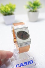 RARE Casio FS-00 Film Watch Pela Jelly Orange Module 2190 Y2K AS IS Parts Repair