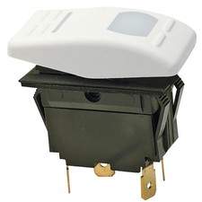 Seachoice Rock Swth ON-Off-ON DPDT IL.WH
